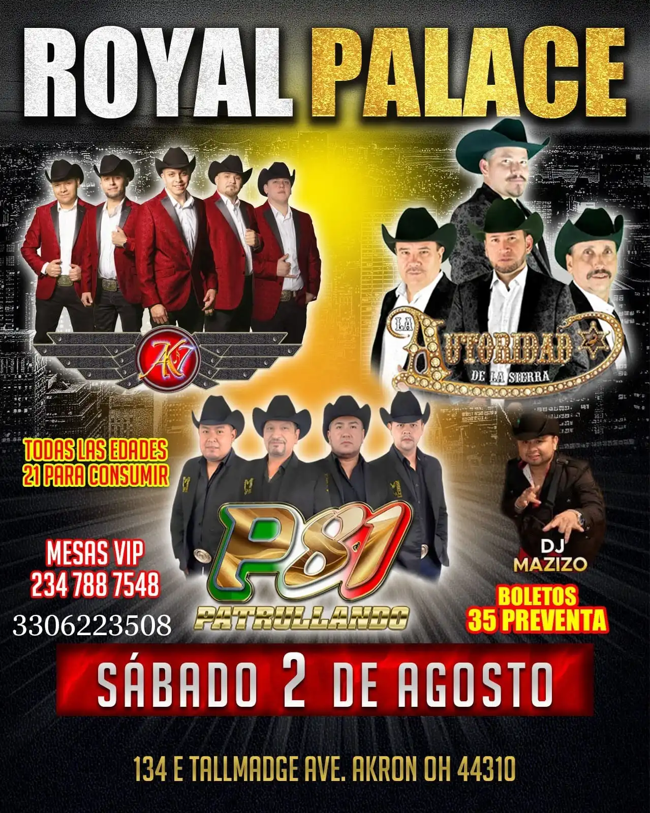 Royal Night Fiesta at Royal Palace – Live Banda Show!